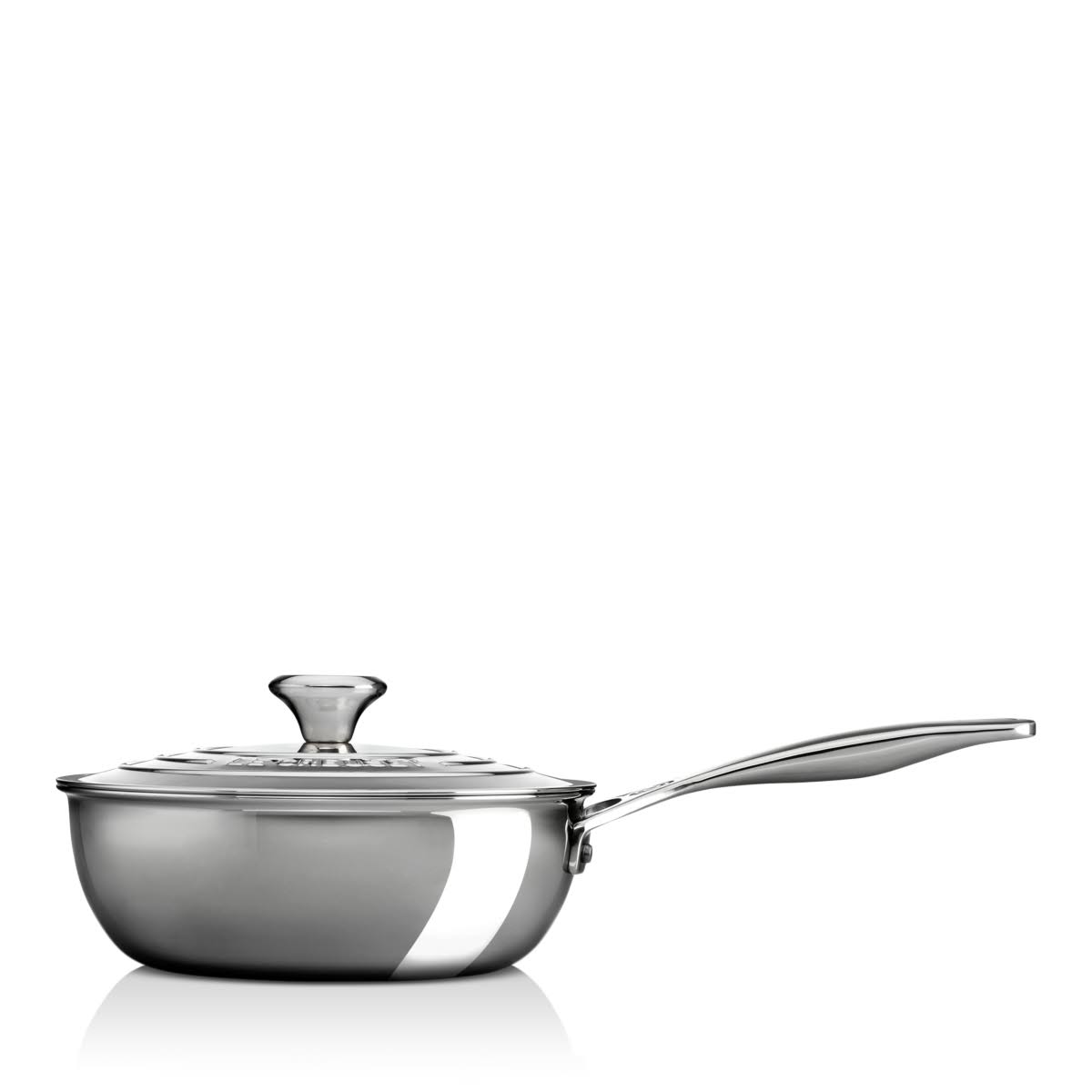 2 Quart Stainless Steel Saucier Pan with Lid T3431