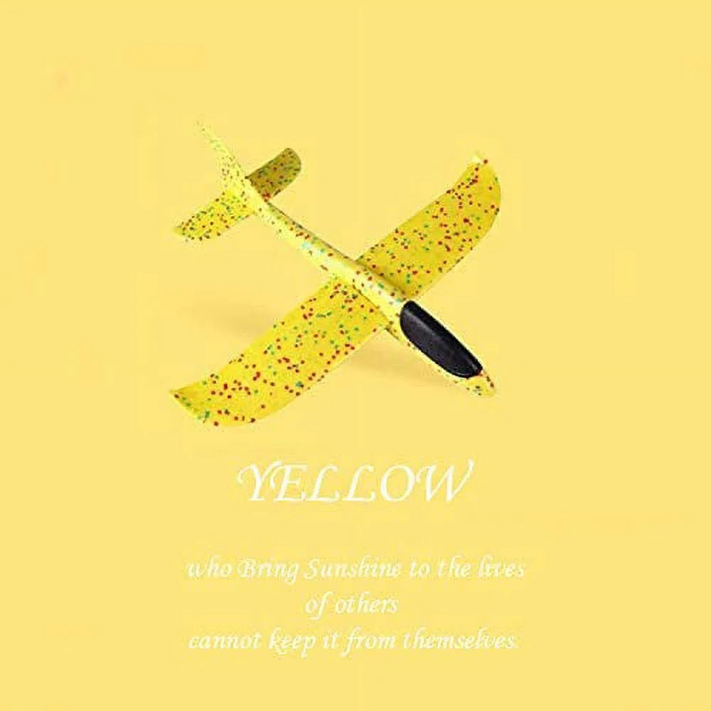 19" Large Gilded Foam Plane 1-Pack (Yellow) T75641