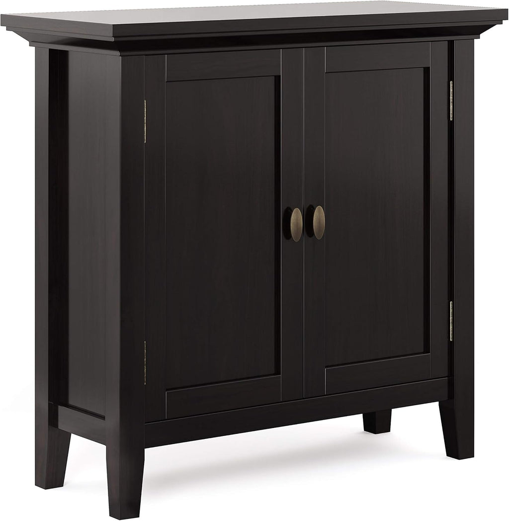Distressed Grey Solid Wood Low Storage Cabinet S846266