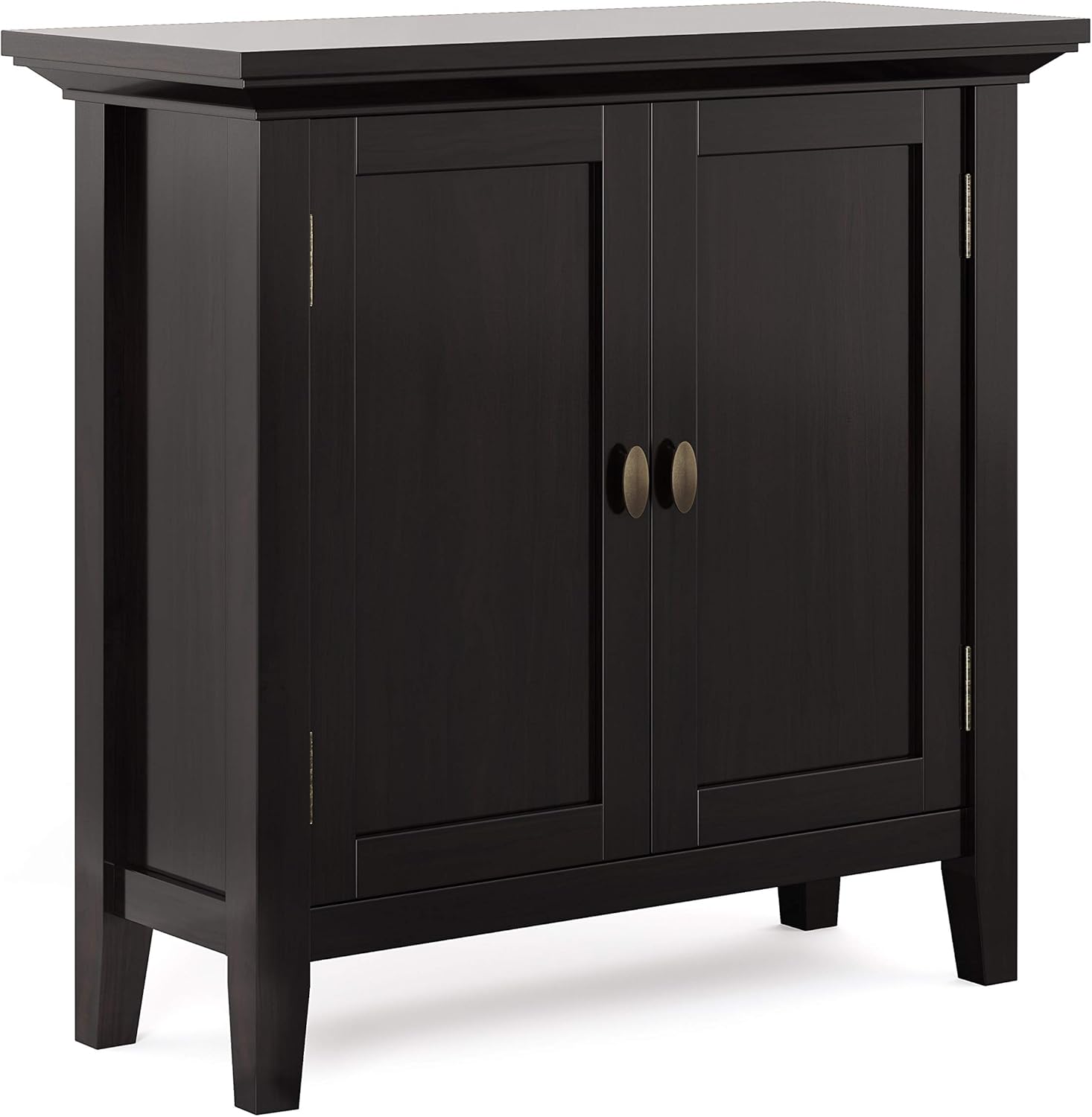 Distressed Grey Solid Wood Low Storage Cabinet S846266