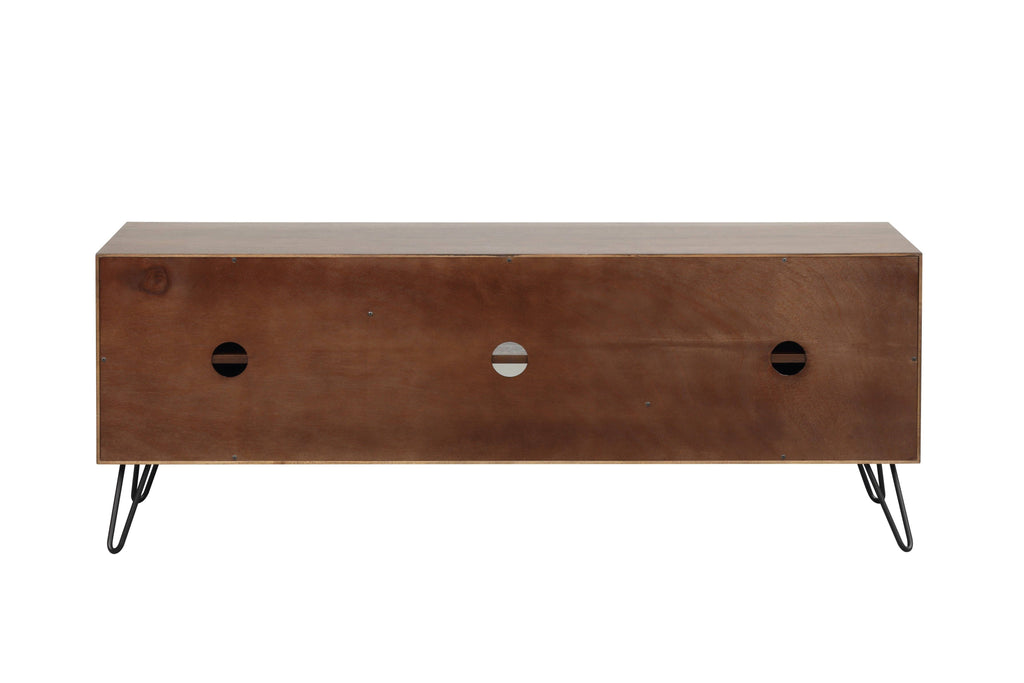 Dark Brown 2-Door 2-Shelf Media Console D200