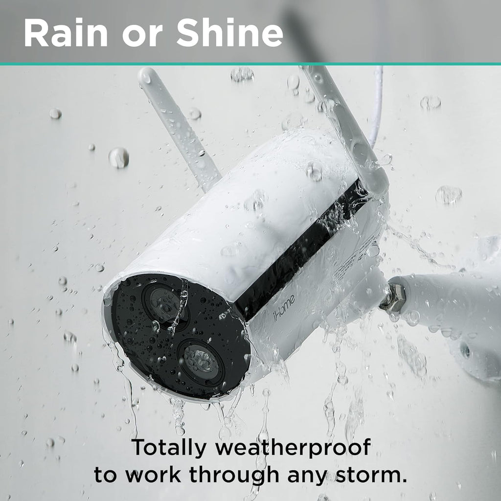 1080p HD IP65 Weatherproof Security Camera with 2-Way Audio and Night Vision P781524