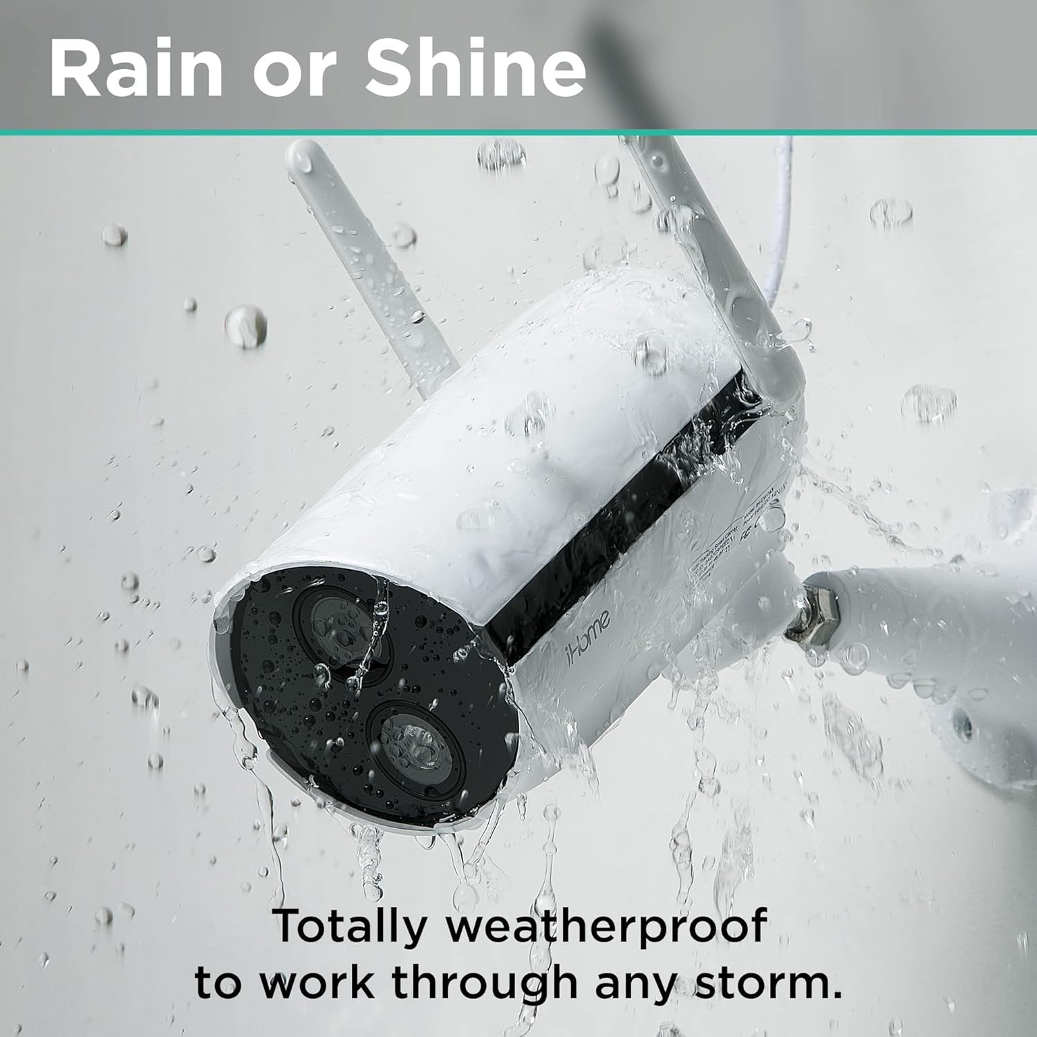 1080p HD IP65 Weatherproof Security Camera with 2-Way Audio and Night Vision P781524