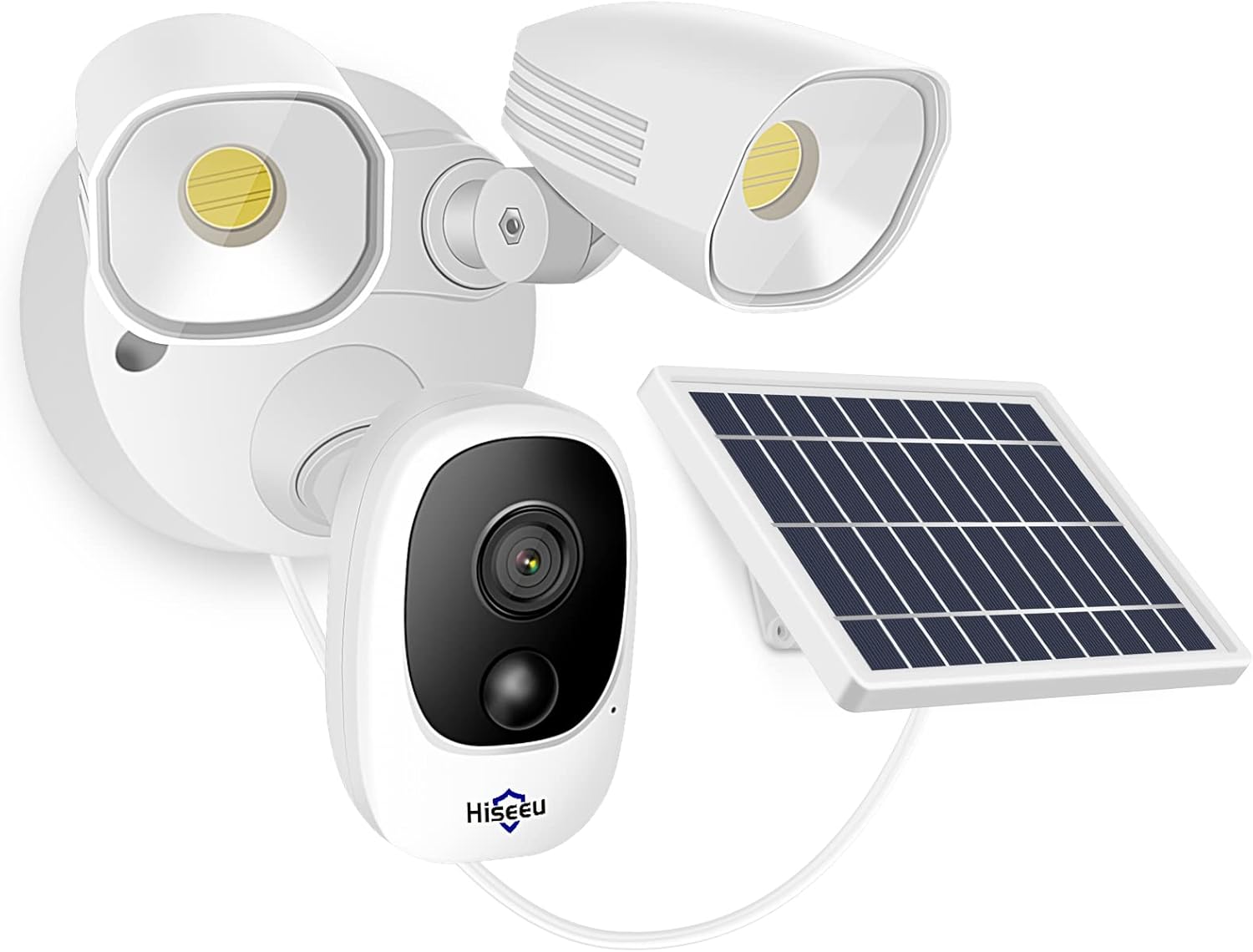 Solar Powered Wireless Security Floodlight Camera H254985