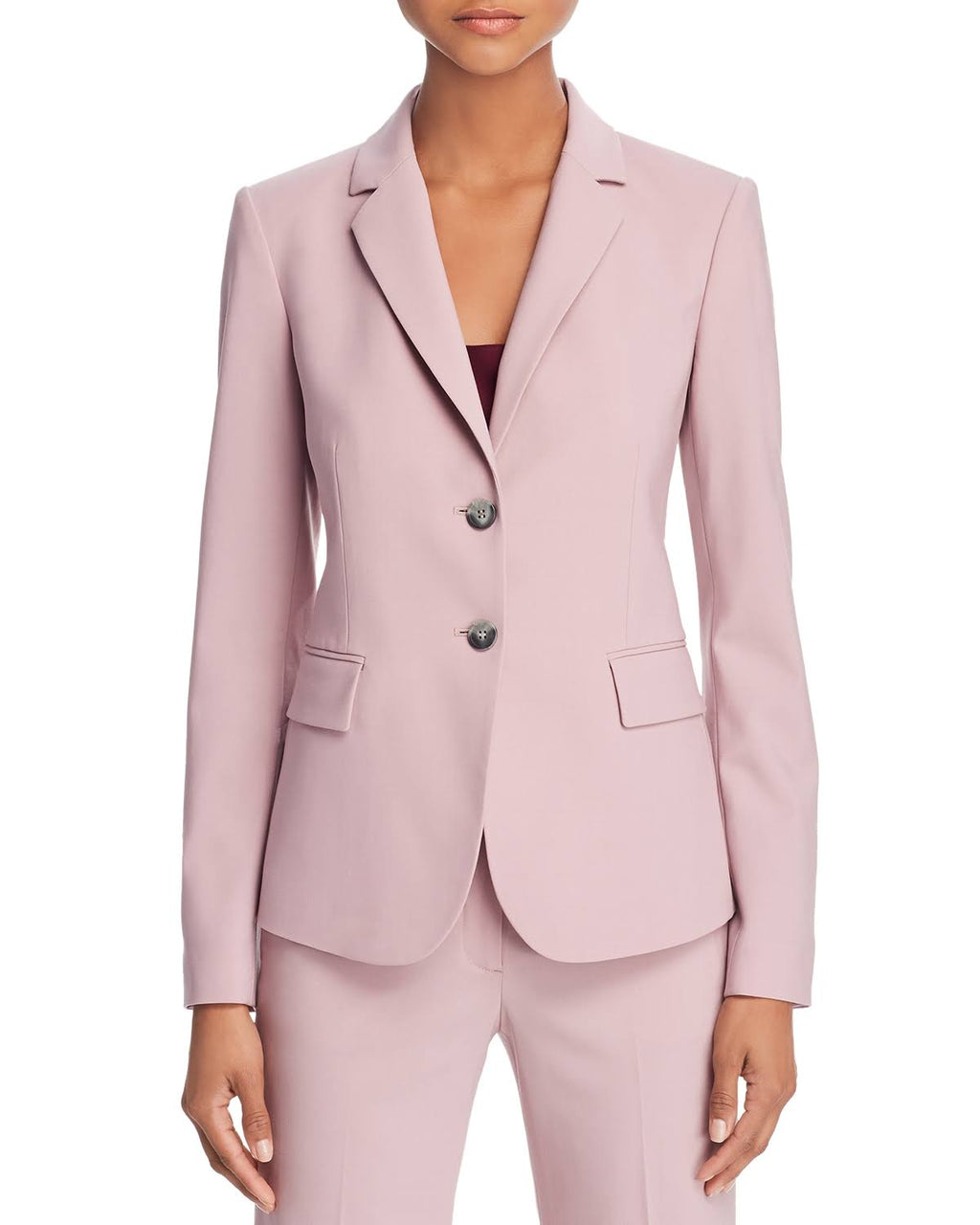 Deep Navy Wool-Blend Blazer Q43802