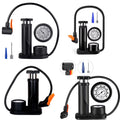 Mini Portable Bicycle Foot Pump with Pressure Gauge C606769
