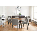 Modern Round Table with Stainless Steel Frame Base P297