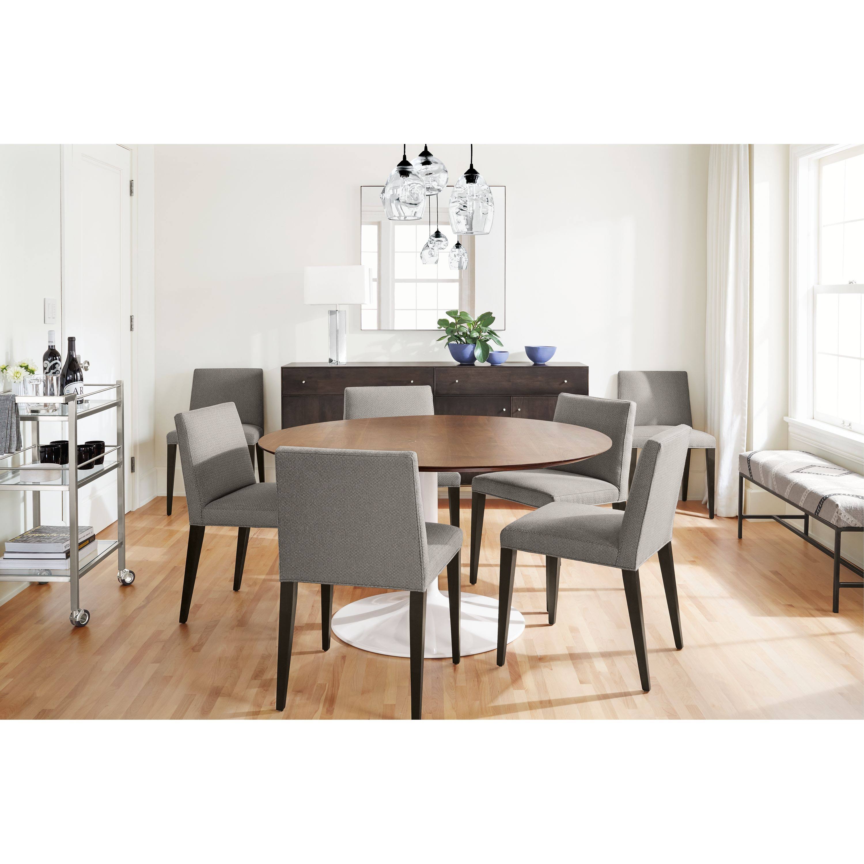 Modern Round Table with Stainless Steel Frame Base P297
