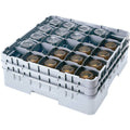 Soft Gray Glass Rack, 30 Compartments, Full Size N1897