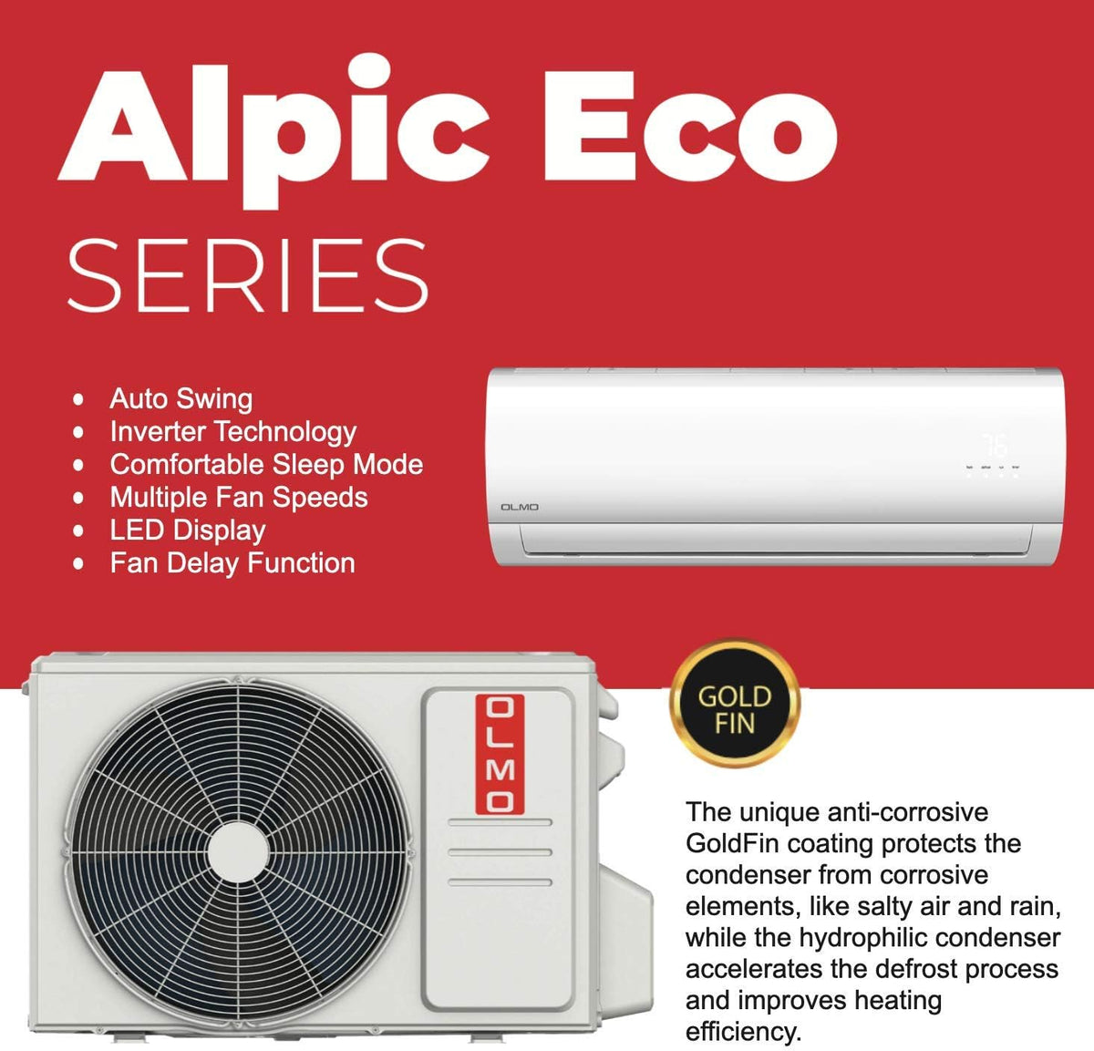 12,000 BTU Ductless Mini Split Air Conditioner Heat Pump with 16ft Installation Kit M289205