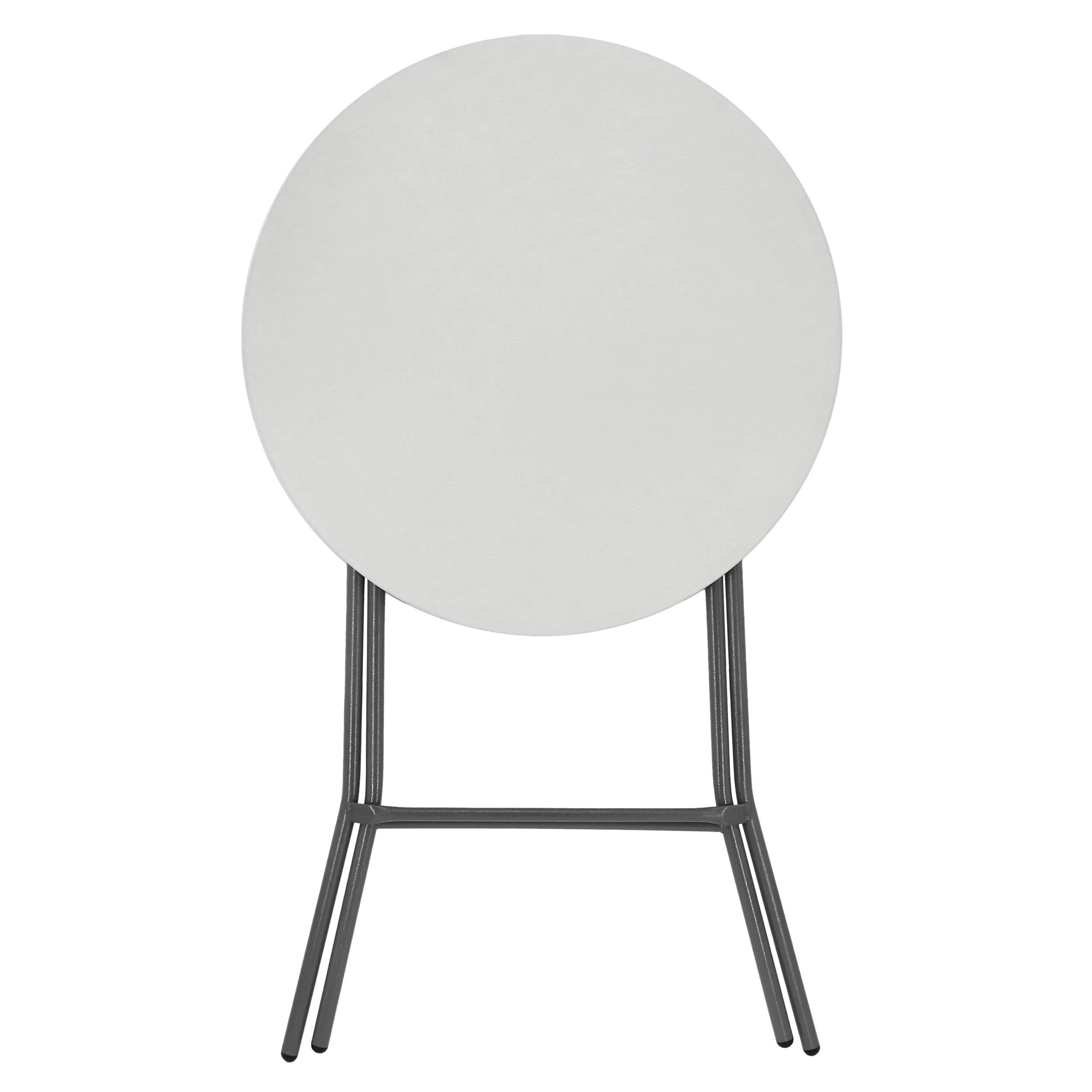 31 Inch Plastic Round Folding Bar Table in White A161410