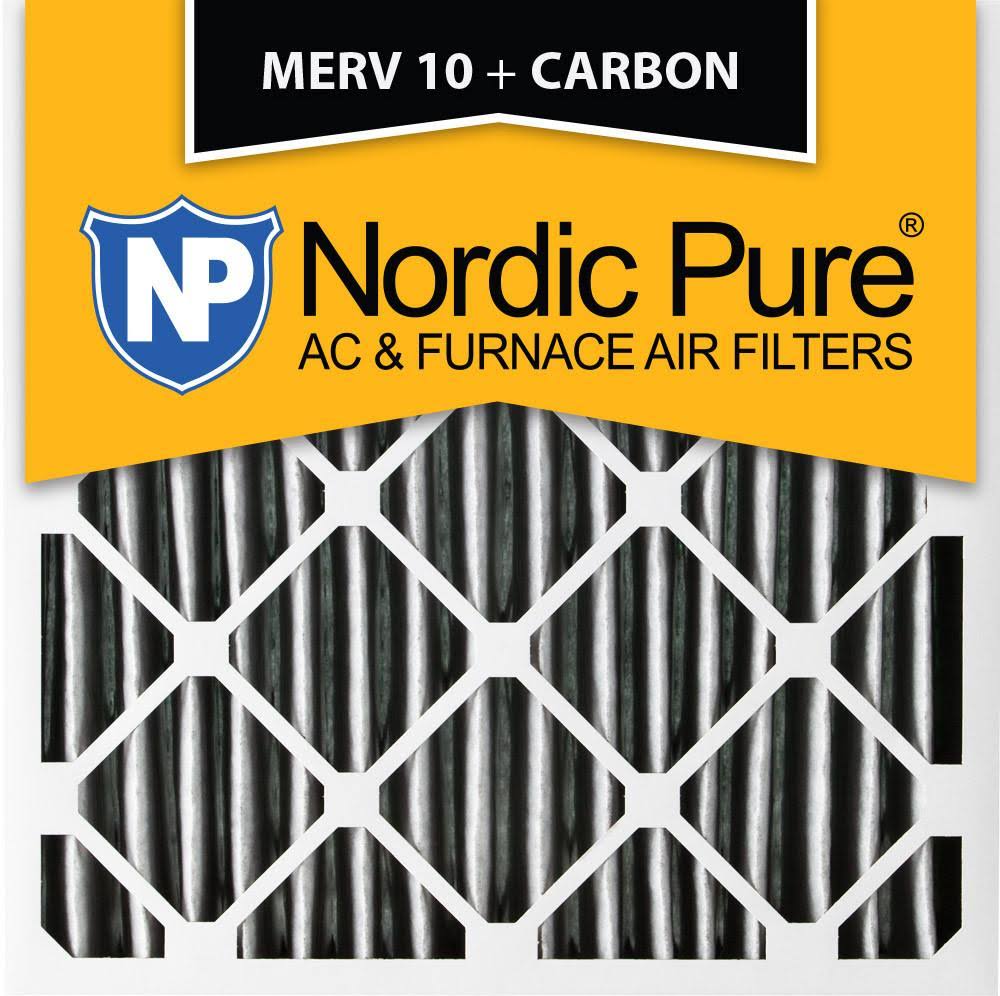 18x18x1 MERV 10 Pleated Carbon AC Furnace Air Filters 12 Pack X86968