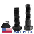 7/8 inch-9 x 5 1/2 inch Coarse Thread Grade 8 Hex Cap Screw, USA Alloy Steel Black Oxide, Pk 10 A295