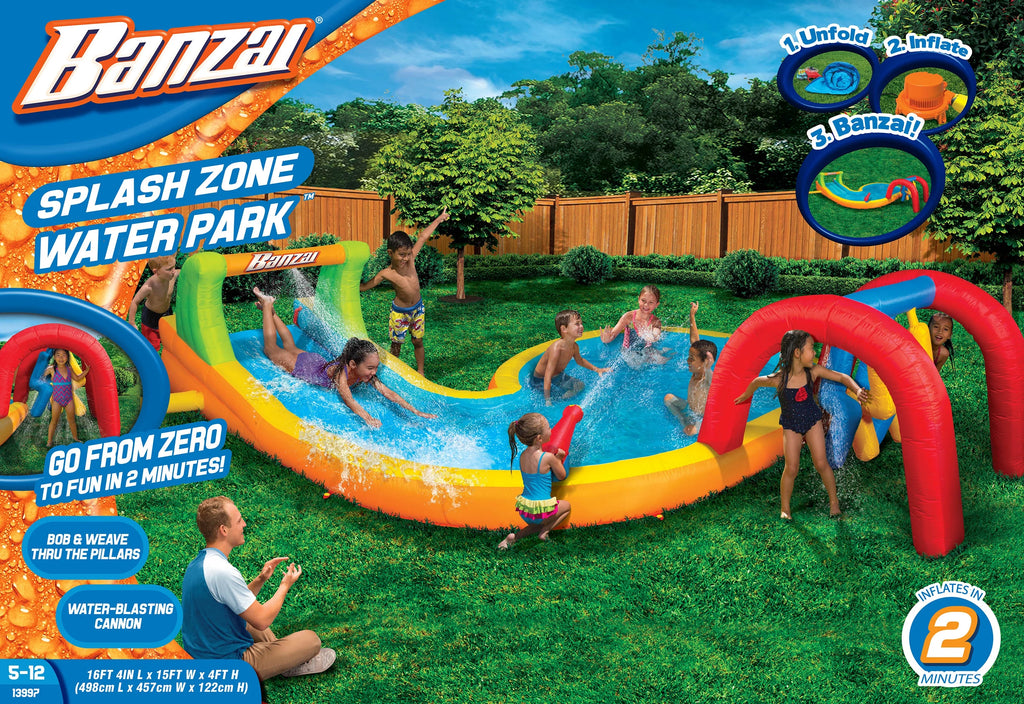 Splash Zone Water Park with Water Blasting Cannon & Pillars G578084