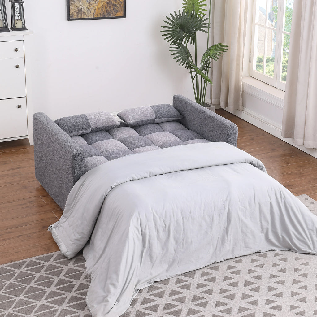 Gray Convertible Sofa Bed Couch M704
