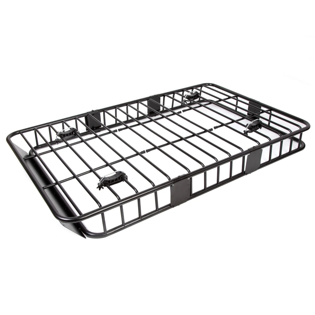 Black Roof Rack Cargo Carrier with Extension Luggage Basket P341