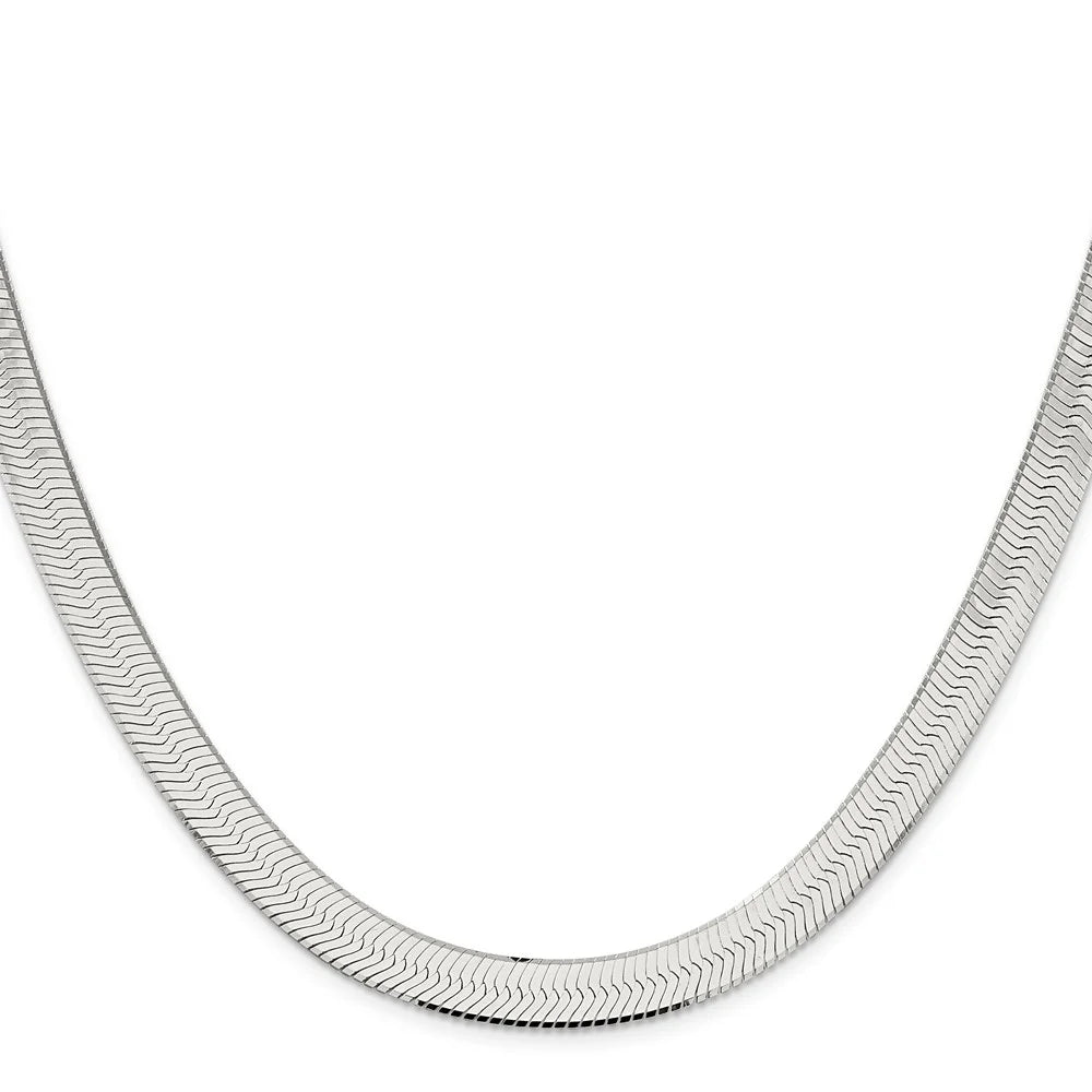 Sterling Silver 8.75mm Herringbone Chain U33397