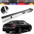 Universal Hatch Adjustable Aluminum Rear Trunk Wing Racing Spoiler With LED P597459