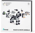 Black & White Animals Magnetic Blocks Set 195pcs F844052