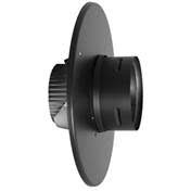 4 inch PelletVent Pro Adaptor Tee Black F35509