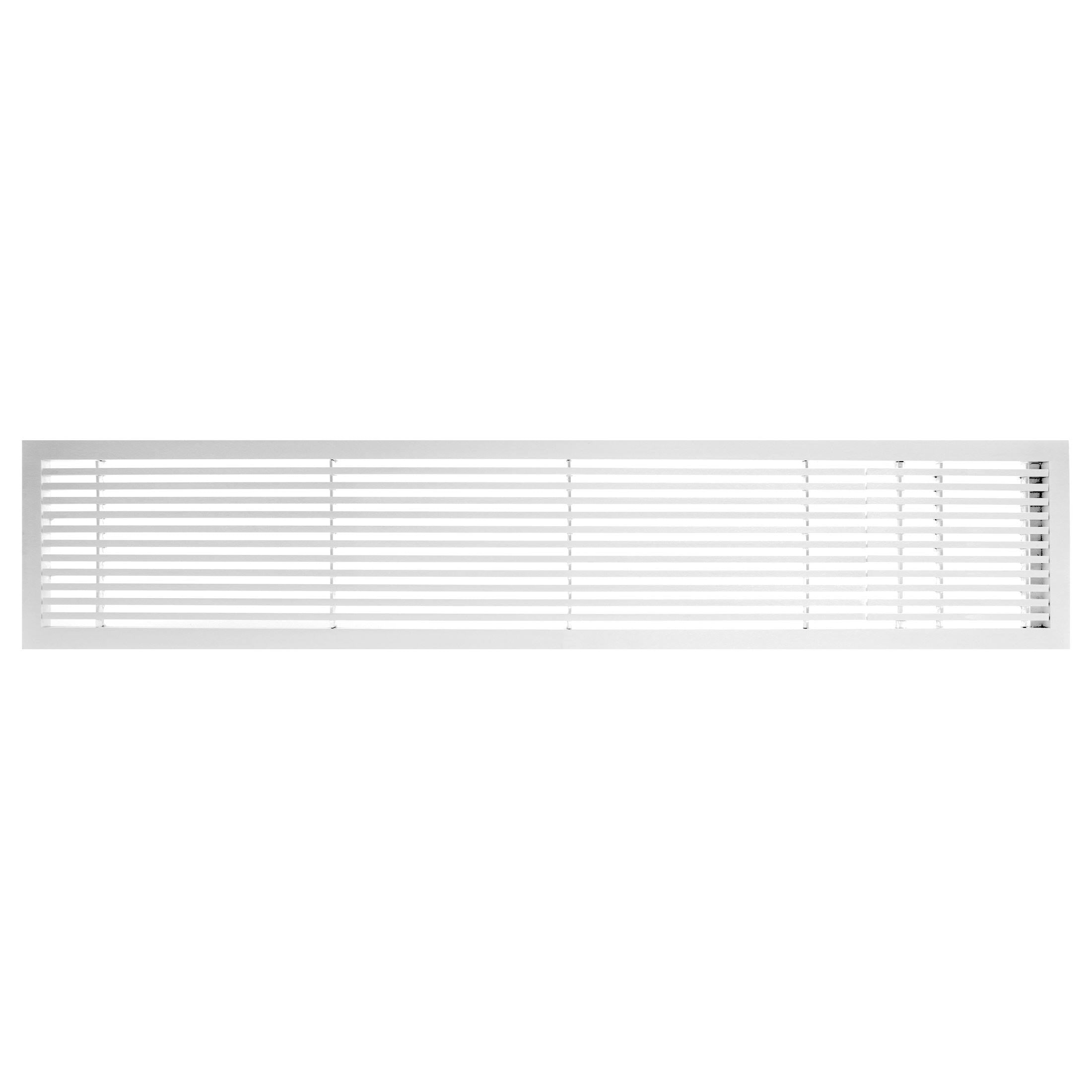 White-Gloss Solid Aluminum Fixed Bar Supply/Return Air Vent Grille M485883