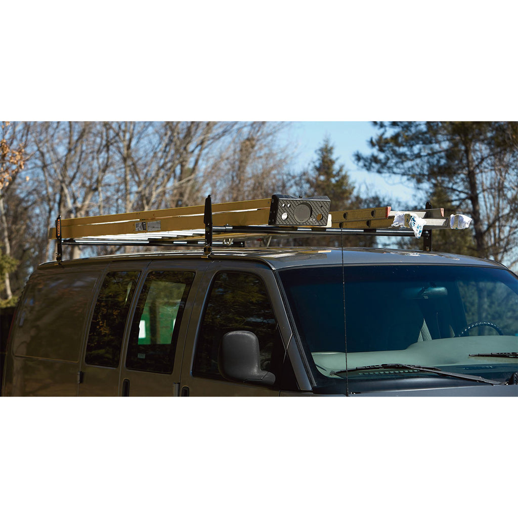 Black Steel Van Rack Rails Z912