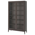 Brown Glass-Door Cabinet Y928995