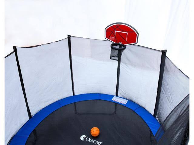 Net Ladder Basketball Hoop 8& Round Trampoline with Safety Enclosure K126118