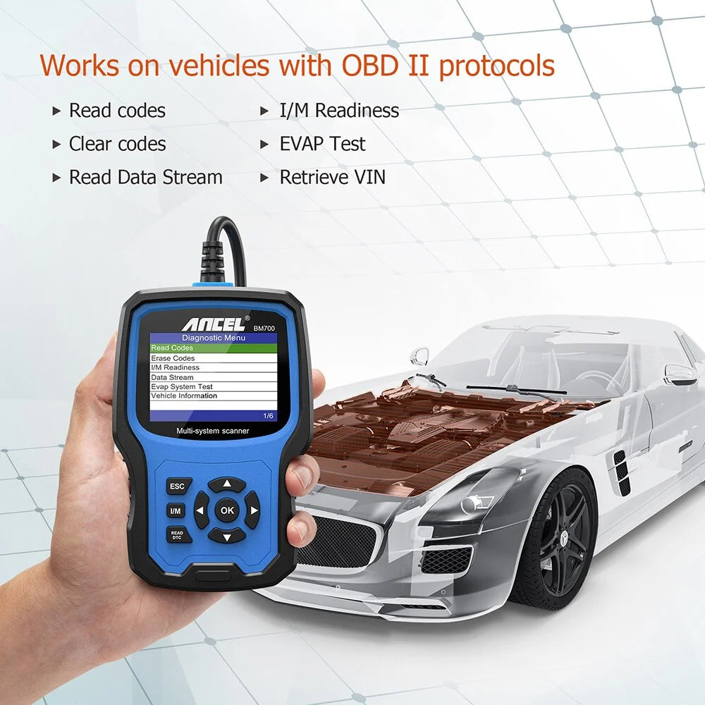 Full Systems Diagnostic Scan Tool with Oil Service Reset T147