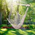 Cotton Rope Hammock Chair with Wood Stretcher D4684