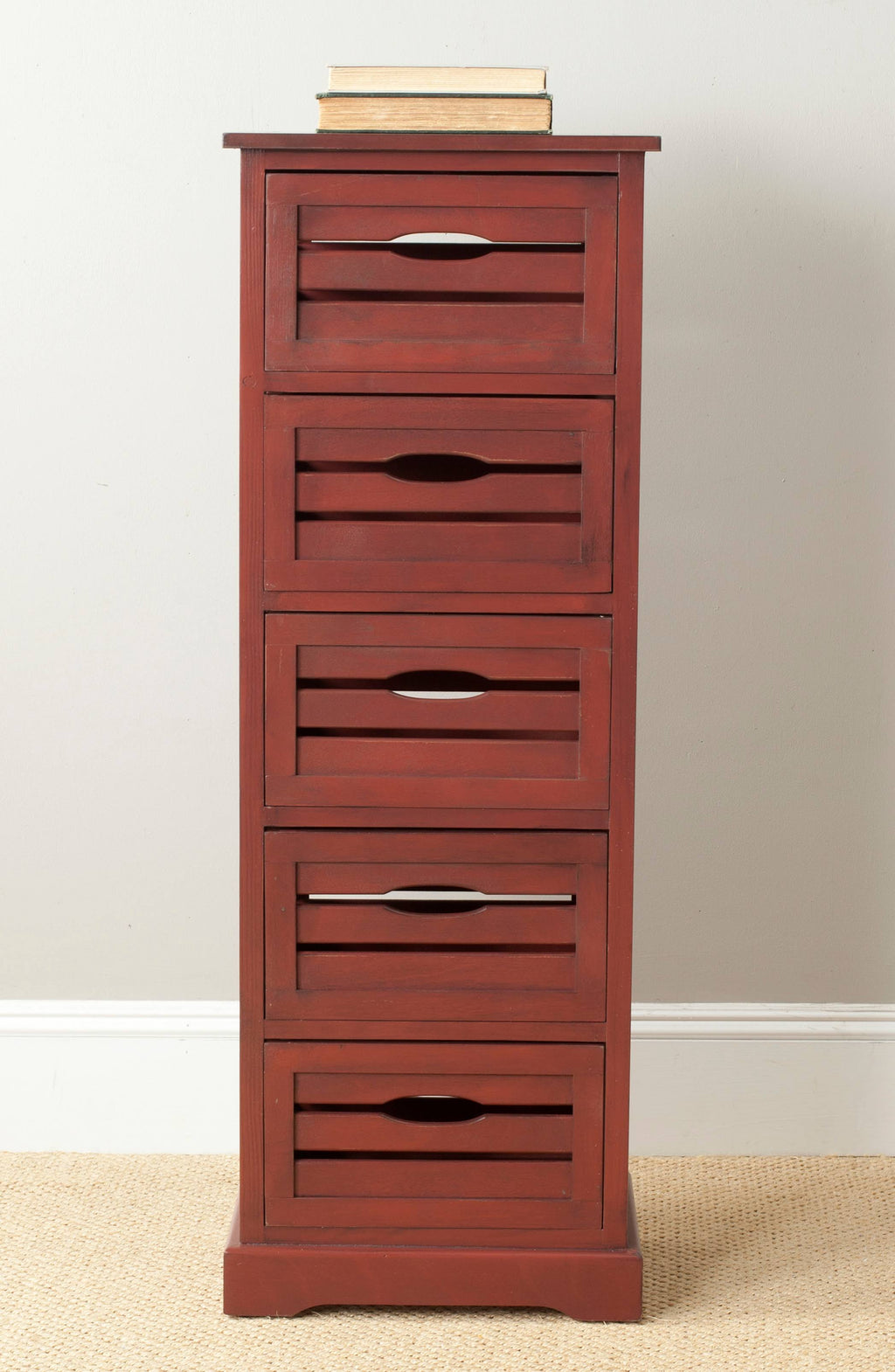 Red 5-Drawer Cabinet L38773