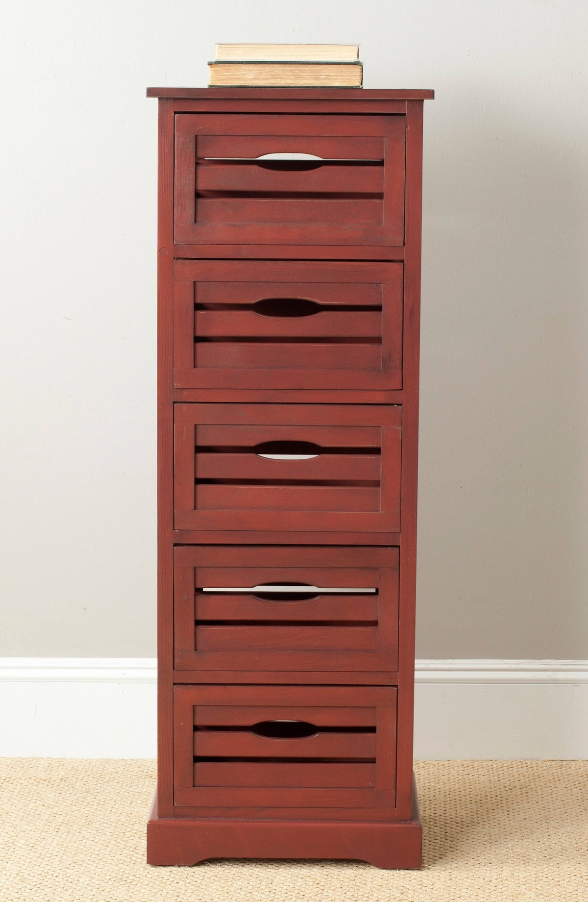 Red 5-Drawer Cabinet L38773