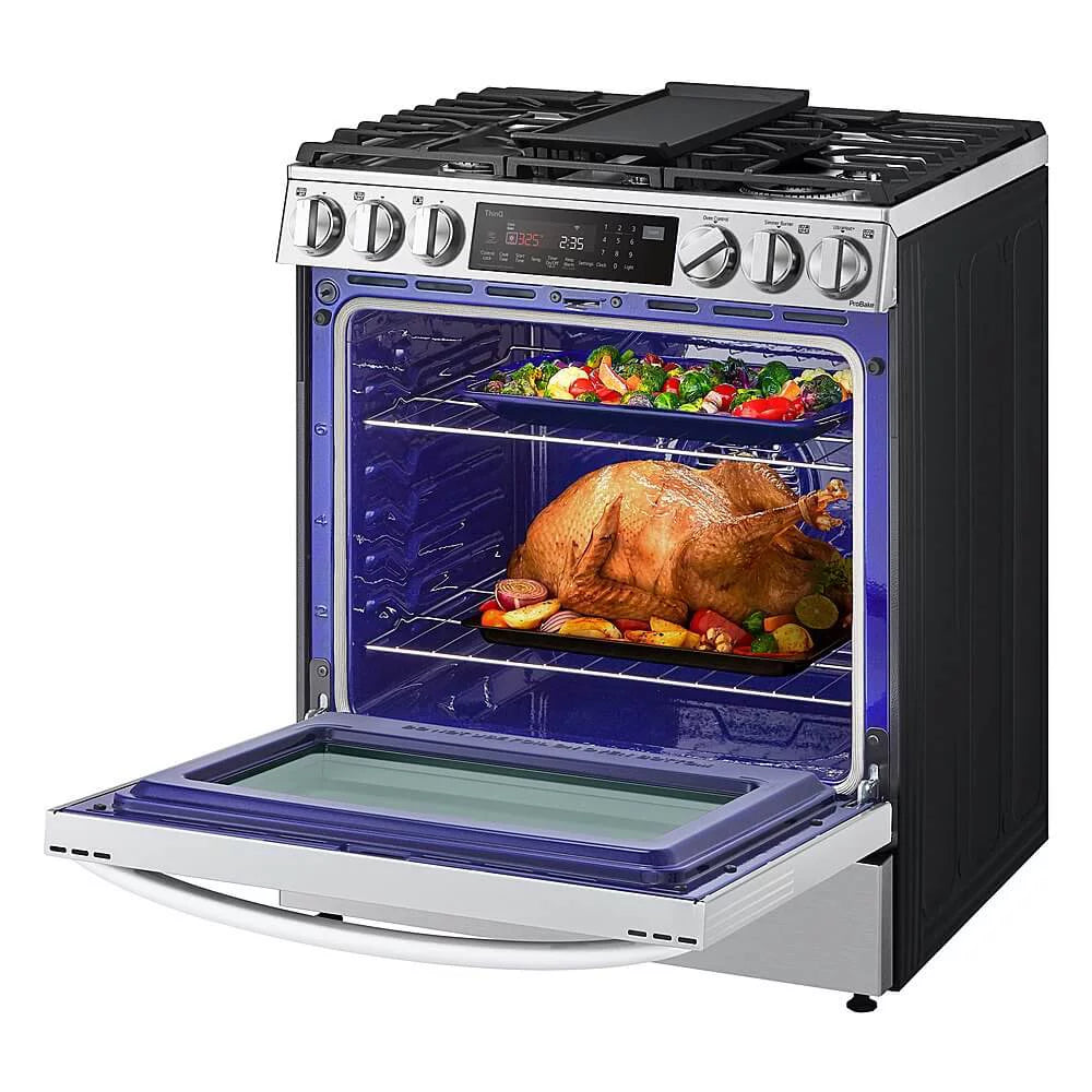 30" Wide 6.3 Cu. Ft. Slide In Dual Fuel Range - Stainless Steel R84178