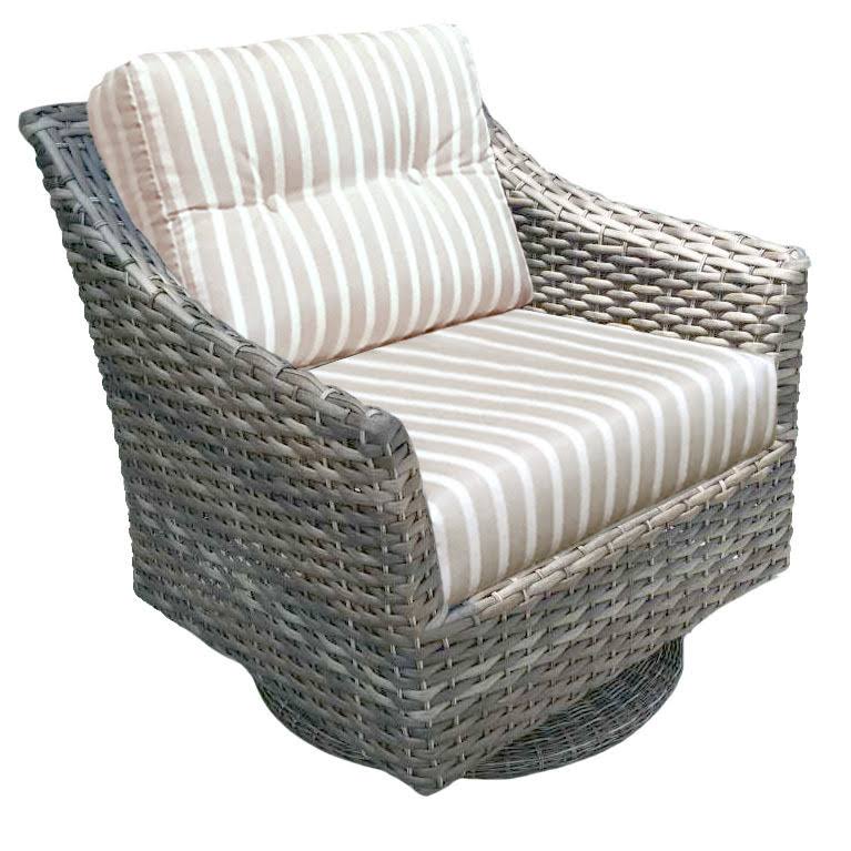 Rye Wicker Swivel Rocker M85410