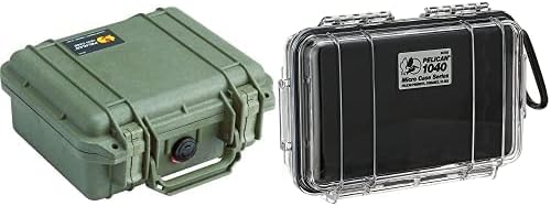 Pelican 1200 Case with Foam (OD Green) and Pelican 1040 Micro Case (Black/Clear) K651088