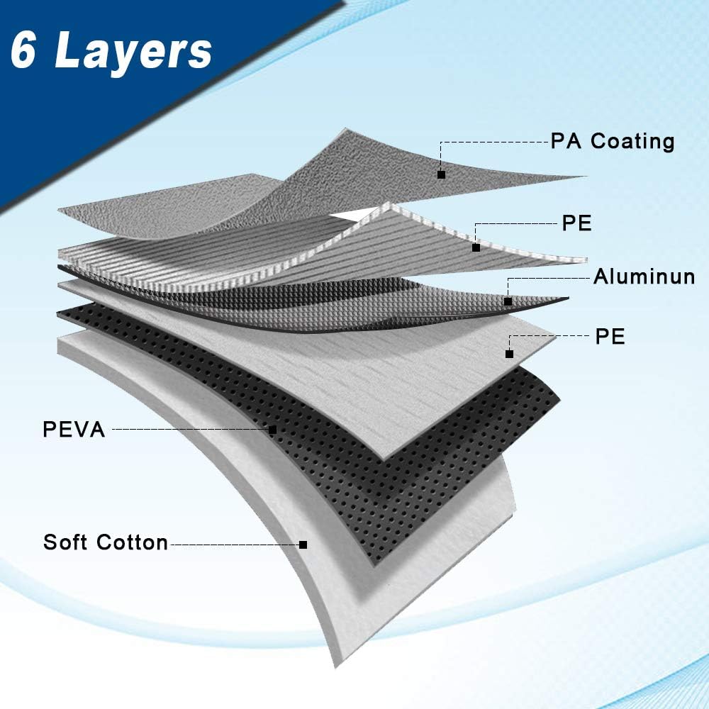 6 Layers Waterproof Car Cover 185 X 70 X 59 inches E772