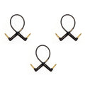 Gold Patch Cable with Right Angle Connectors 3-Pack P500228