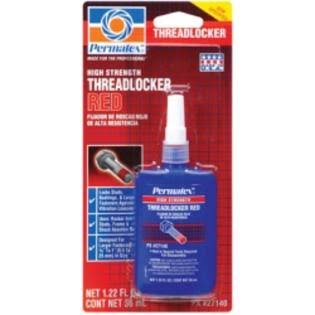 High Strength Threadlocker Red, 36ml Bottle, Case of 6 Bottles Y5162