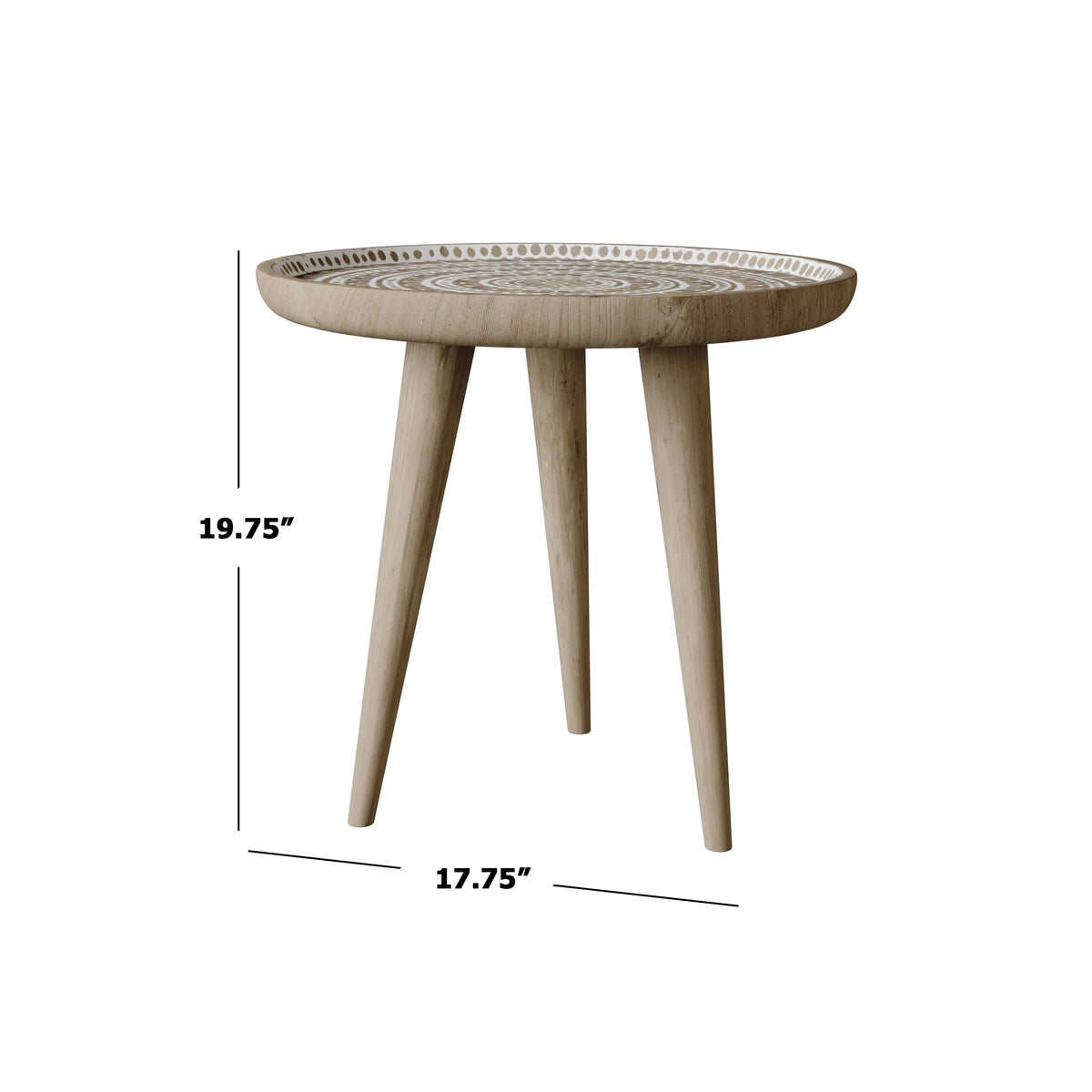 Hand Carved Side Table H464