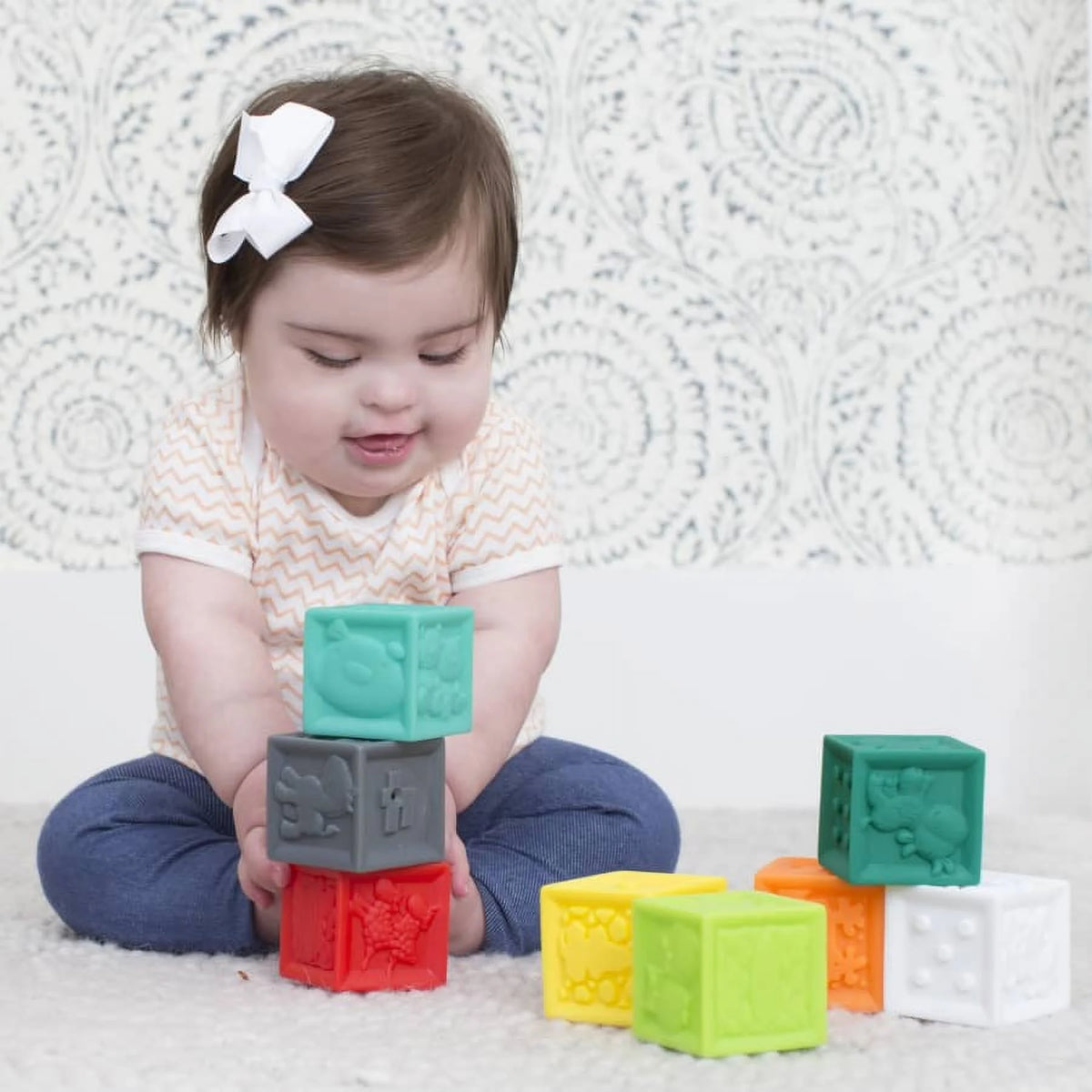 Multicolor 8-Piece Plastic Toy Blocks N631898