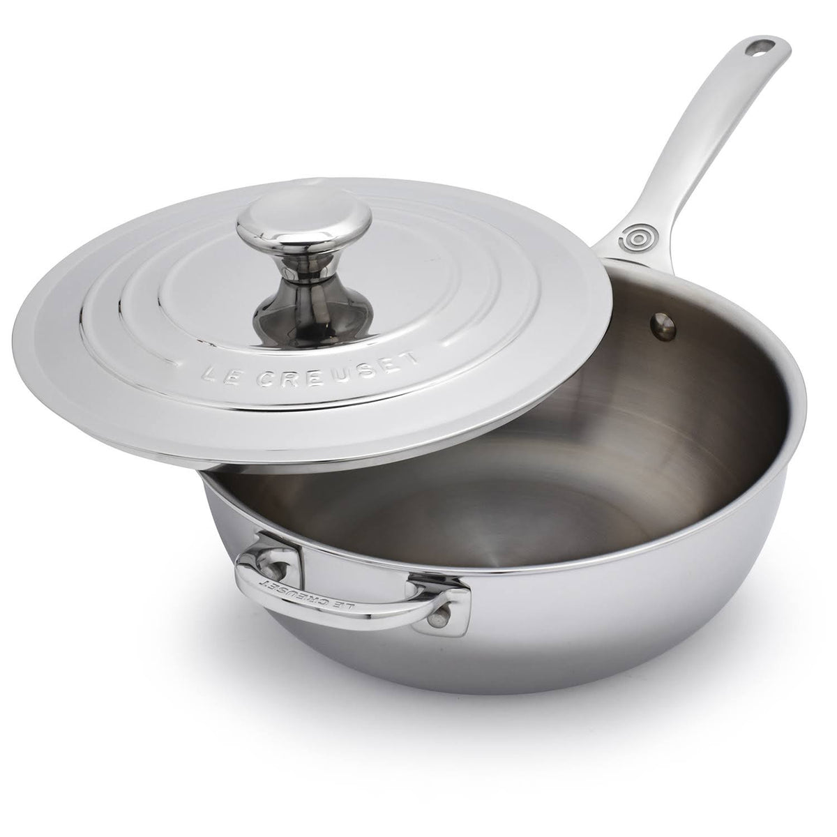 2 Quart Stainless Steel Saucier Pan with Lid T3431