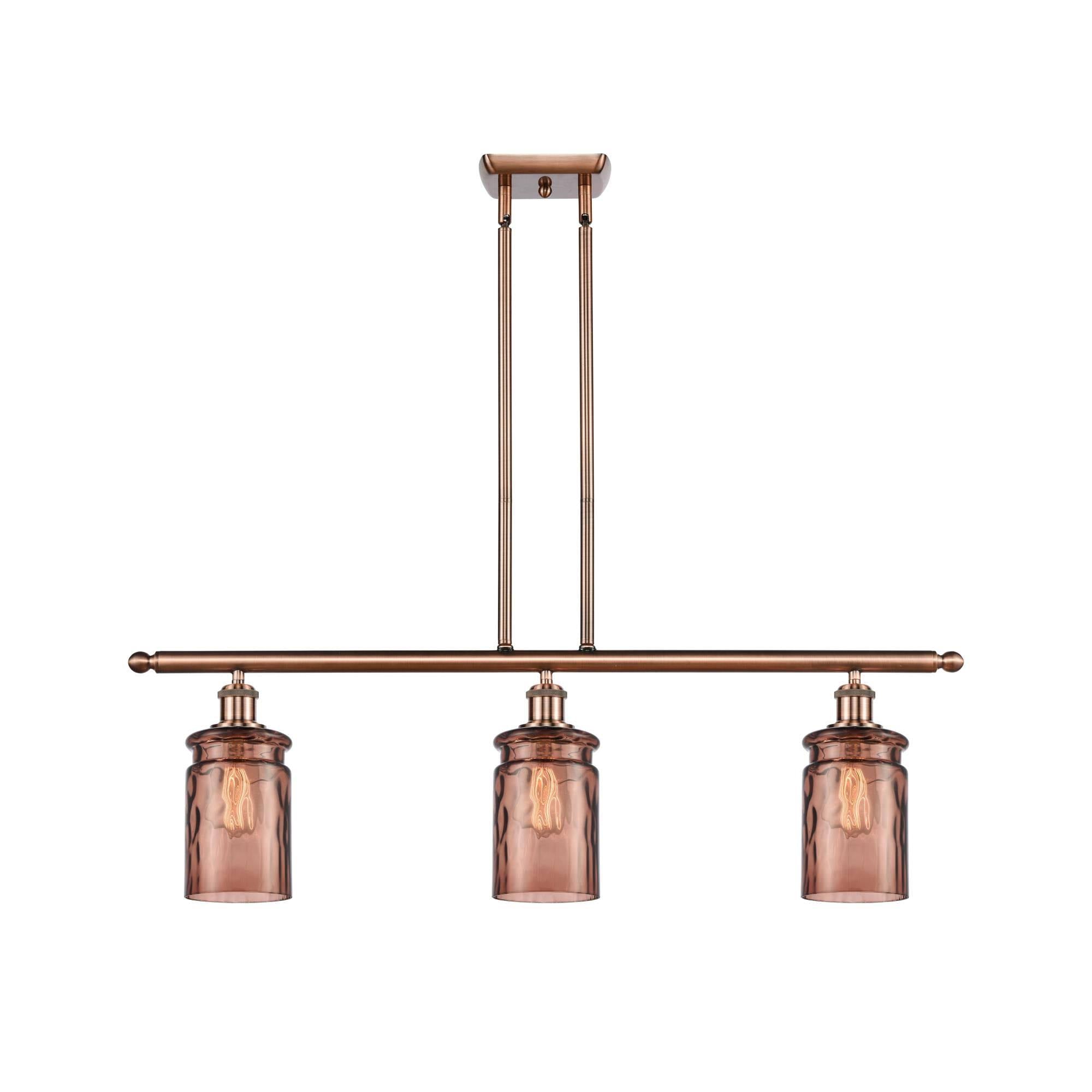 Black Antique Brass 3 Light Island Light M195
