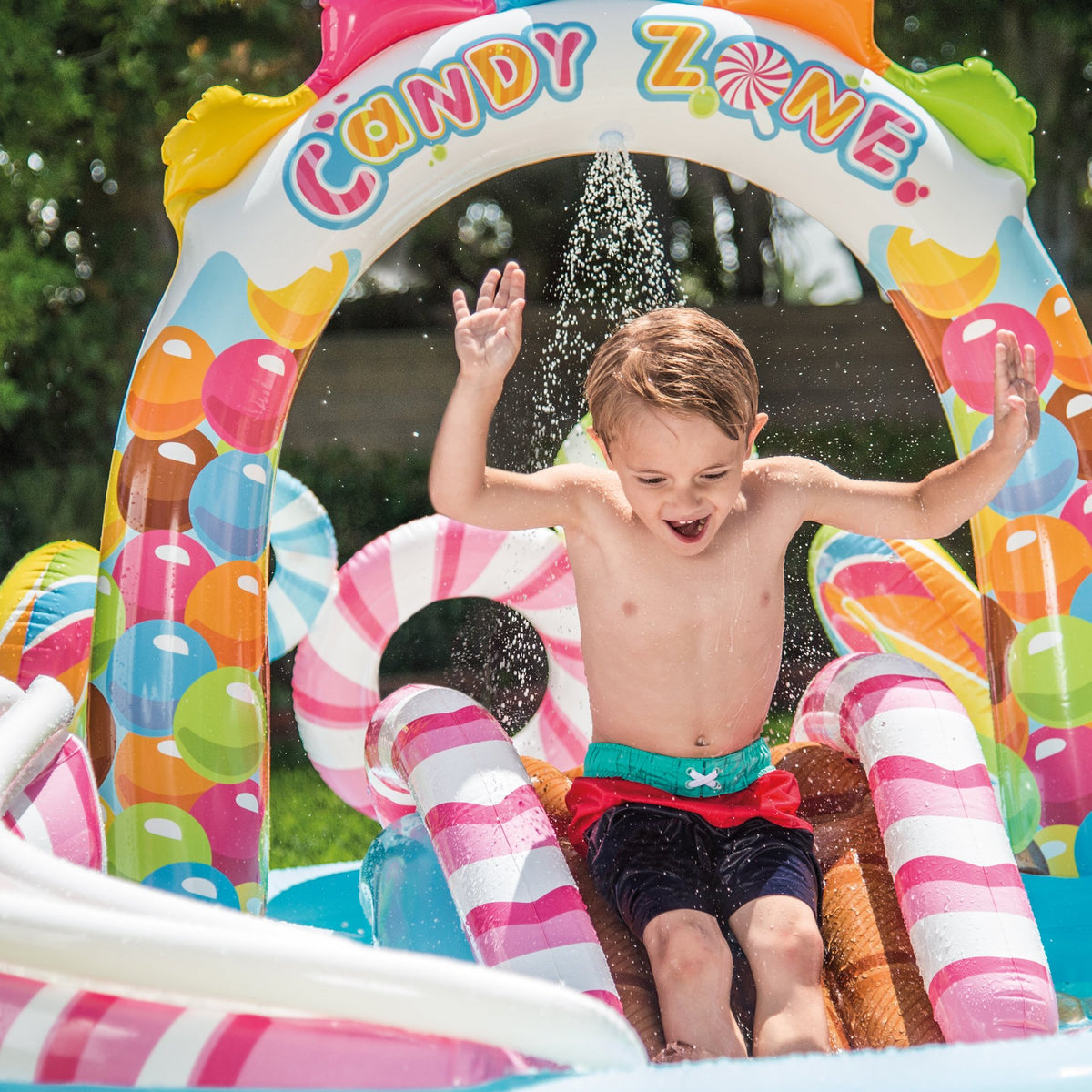 9ft x 51in Kids Inflatable Pool with Electric Air Pump O335