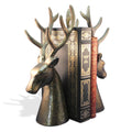Bronze Tone Solid Metal Deer Head Bookends Pair M126