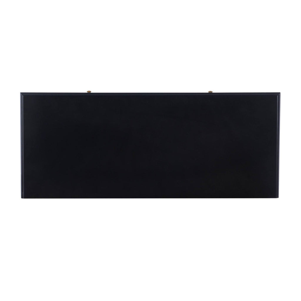 Black Two-Drawer Desk I645