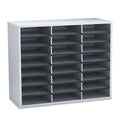 Sorter, 24 compartments, A4, landscape, dove gray L76704