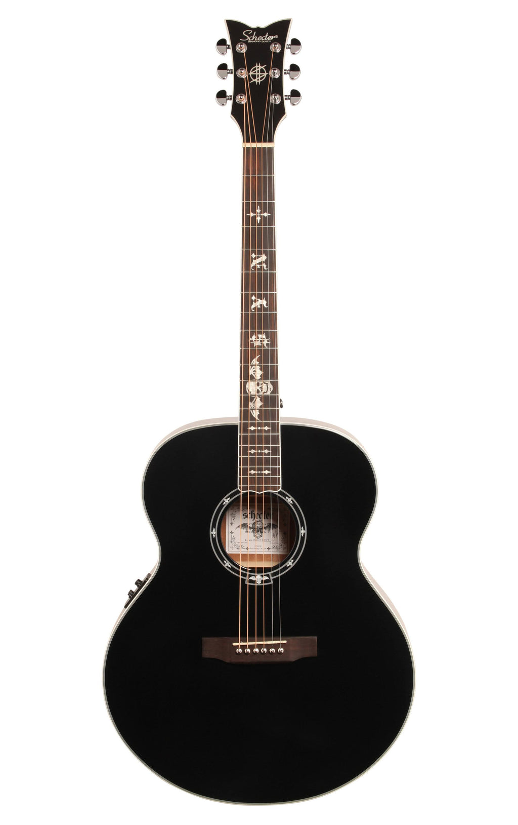 Gloss Black Acoustic Guitar D693