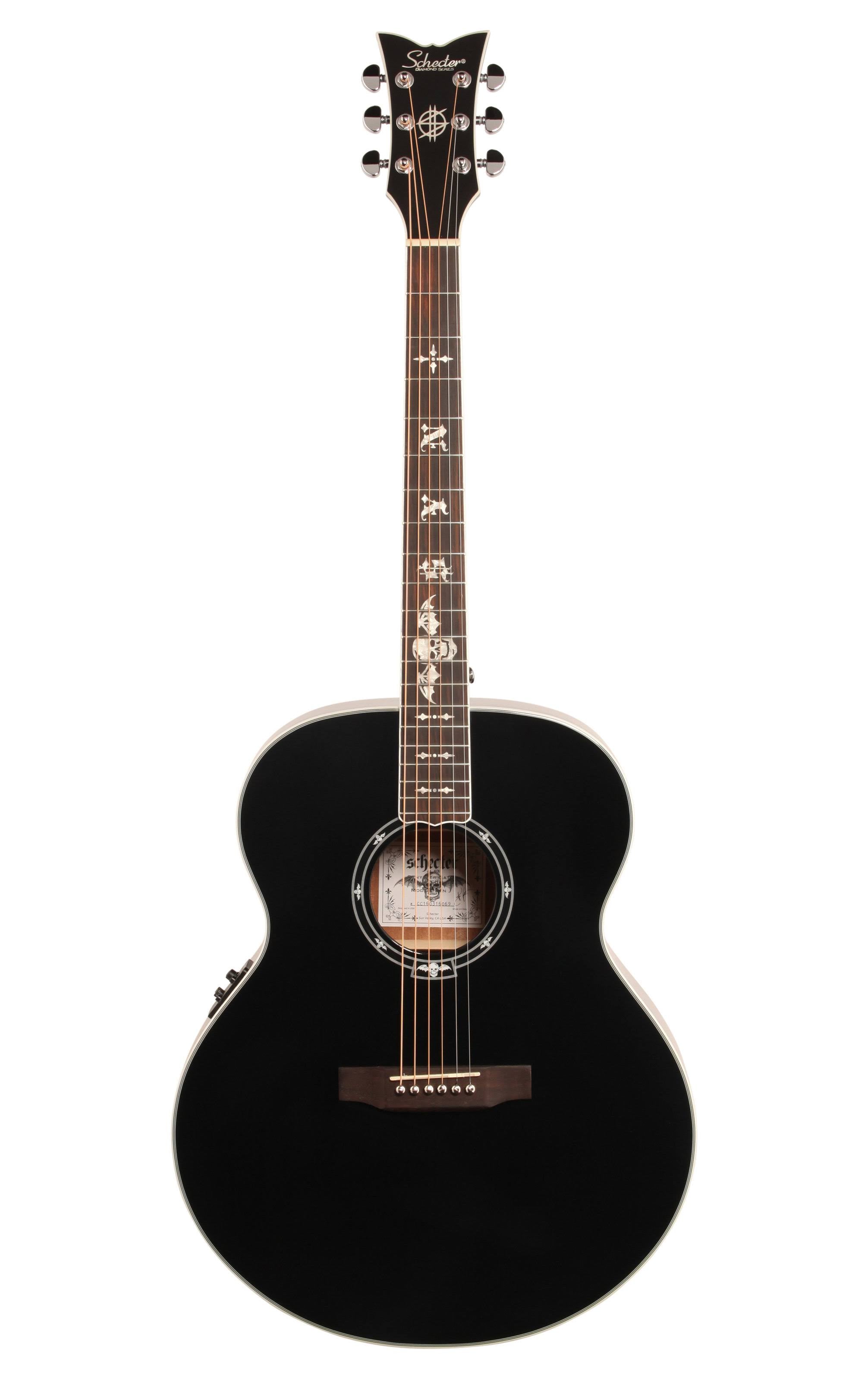 Gloss Black Acoustic Guitar D693