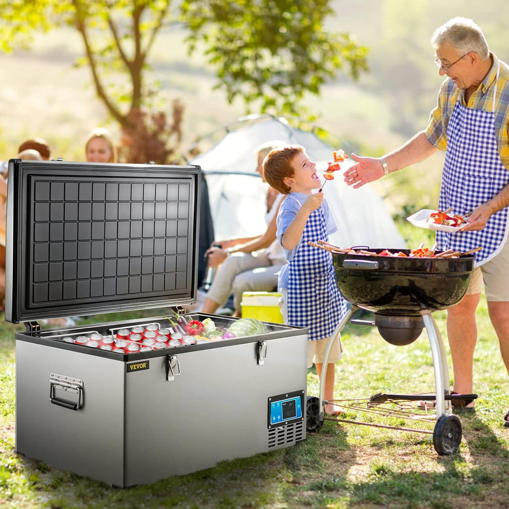 Portable Refrigerator 90 Quart with Compressor, Metal Shell Chest Refrigerator K2935