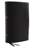 Black Premium Goatskin Leather Reference Bible J29089